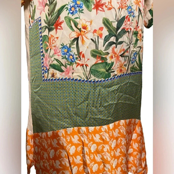 Zara Mixed Print Loose Dress - Picture 4 of 10